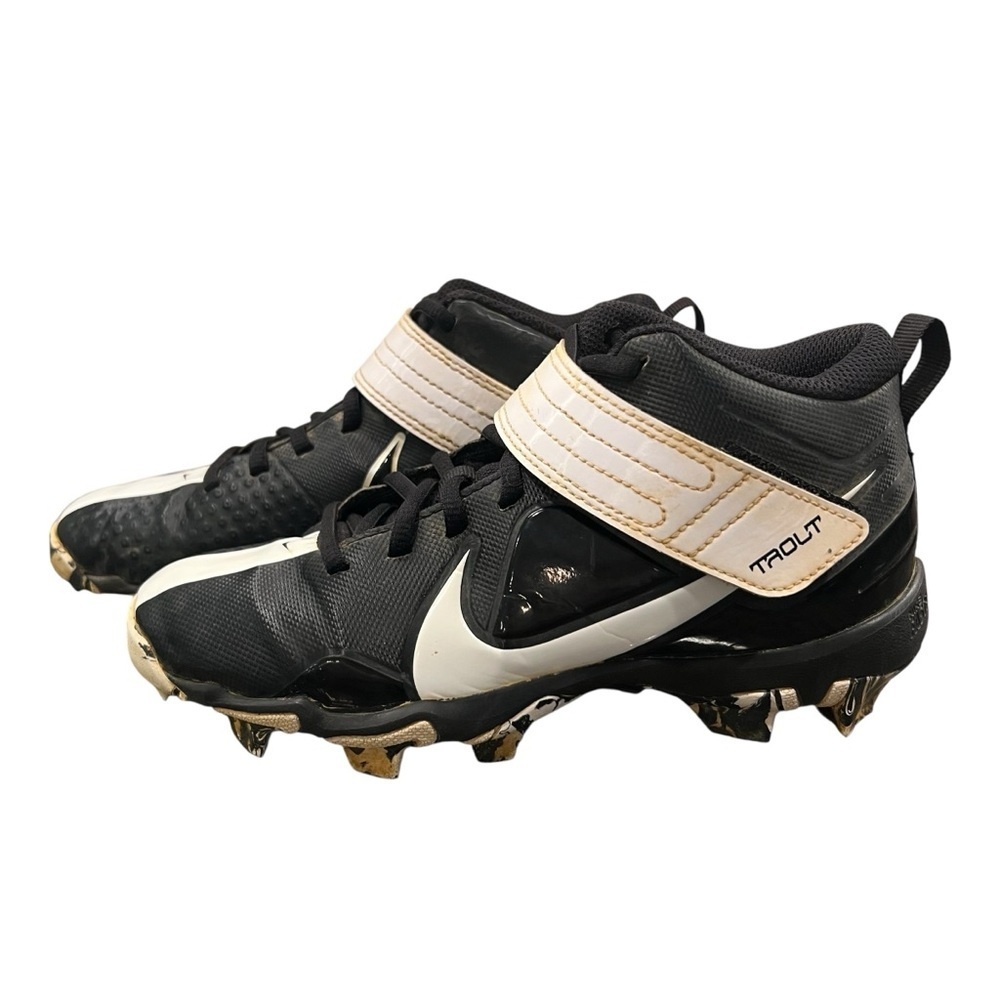 Nike Force Trout 7 Keystone Cleats Youth 3.5Y Black White Baseball CQ7642-005 - Picture 2 of 8